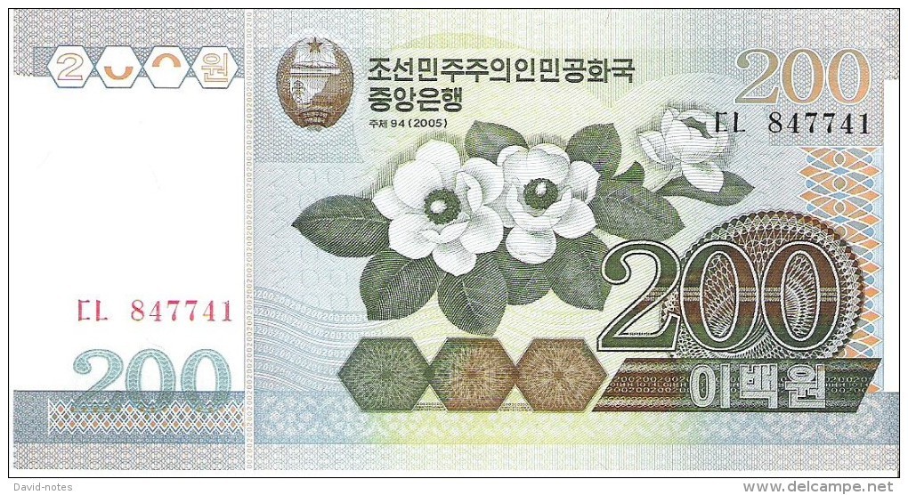 North Korea - Pick 48 - 200 Won 2005 - Unc - Corea Del Nord