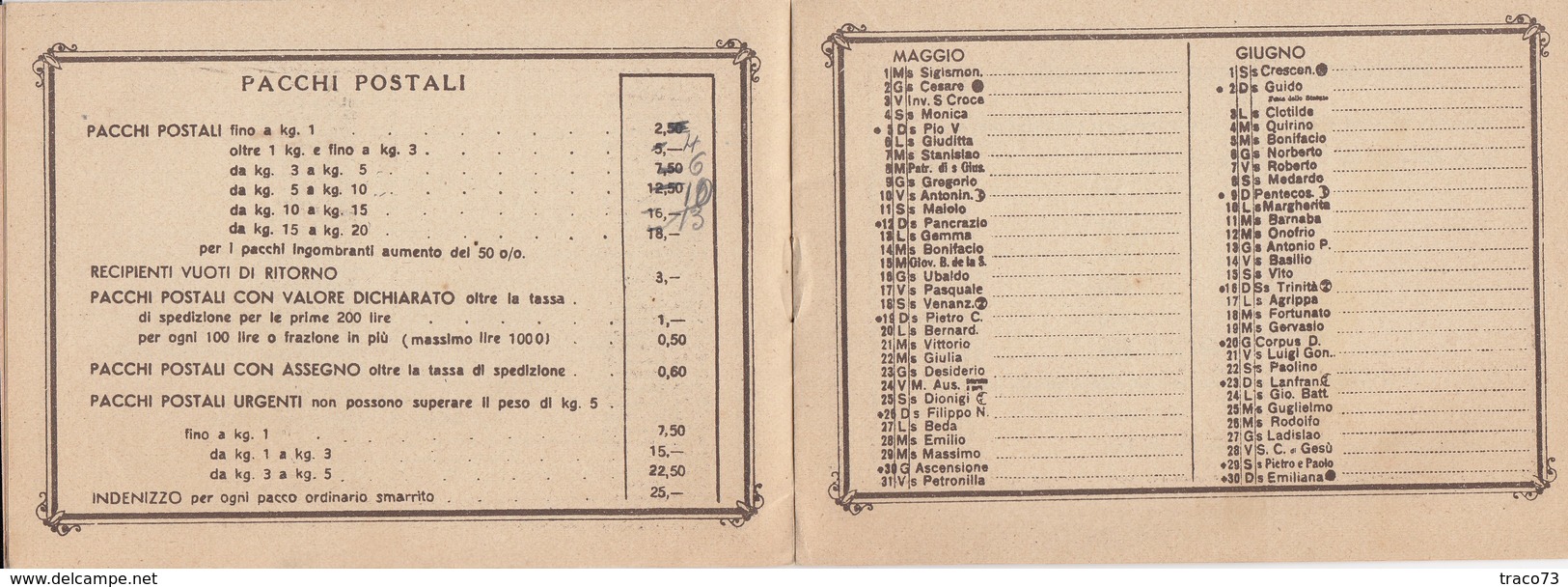 CALENDARIO POSTALE PUBBLICITARIO  /  BUONE FESTE ED AUGURI - 1935 _ Litografia Felice GILI - Torino - Formato Piccolo : 1921-40
