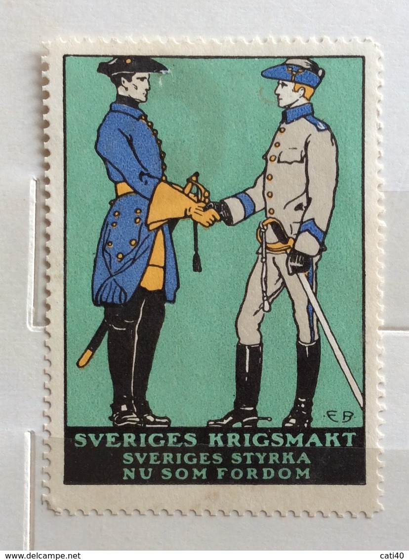 SVERIGES HRIGSMART SVERIGES  STYRKA  DIVISE MILITARI   ERINNOFILO CHIUDILETTERA - Non Classificati