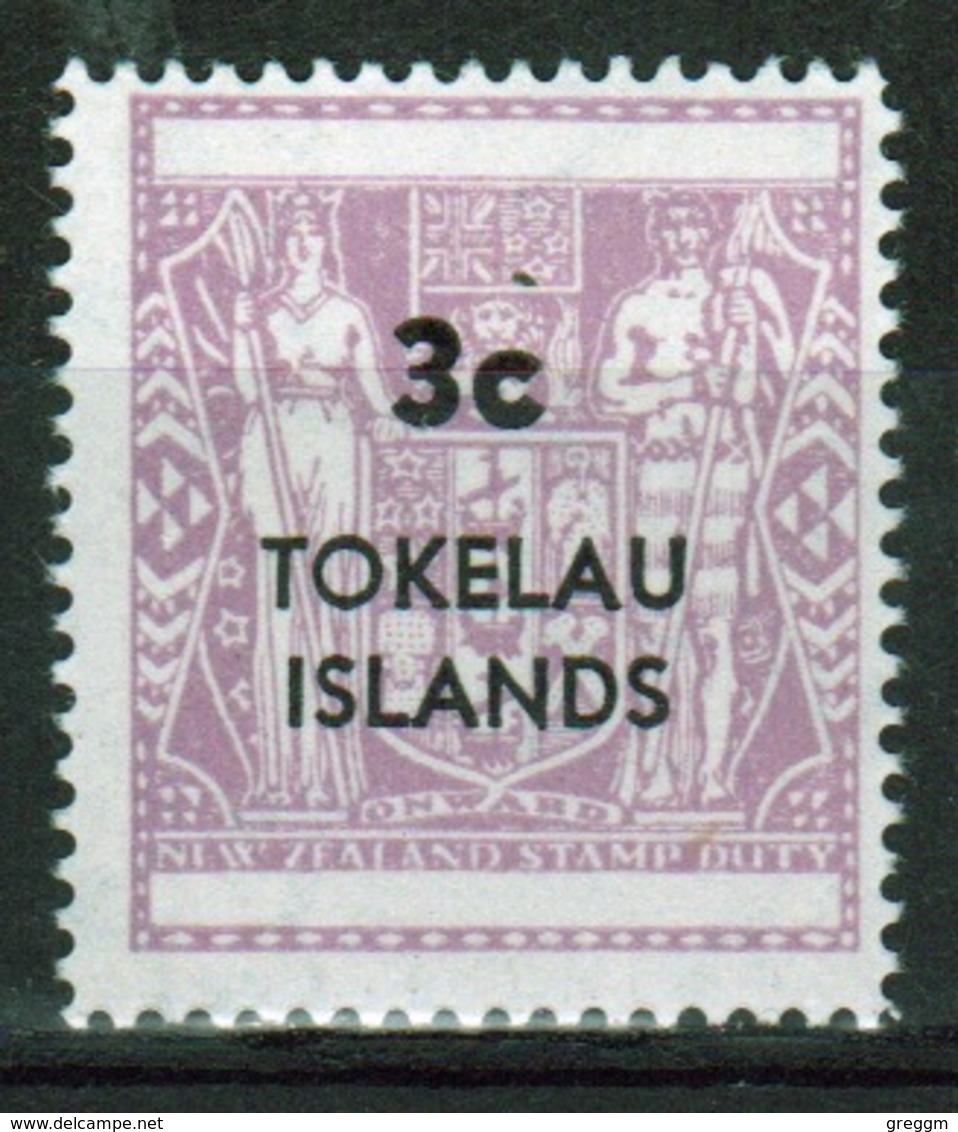 Tokelau 1967 Single 3c Overprinted On Definitive Stamp - Tokelau