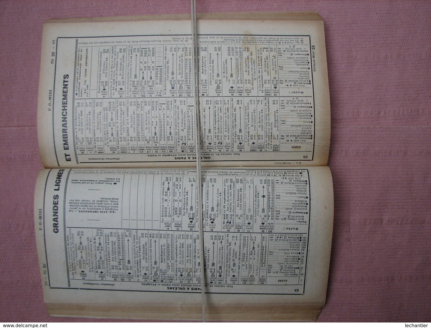 Guide Des CHEMINS De FER  ORLEANS Et Du MIDI été 1934  272 Pages 125X220  TBE - Railway