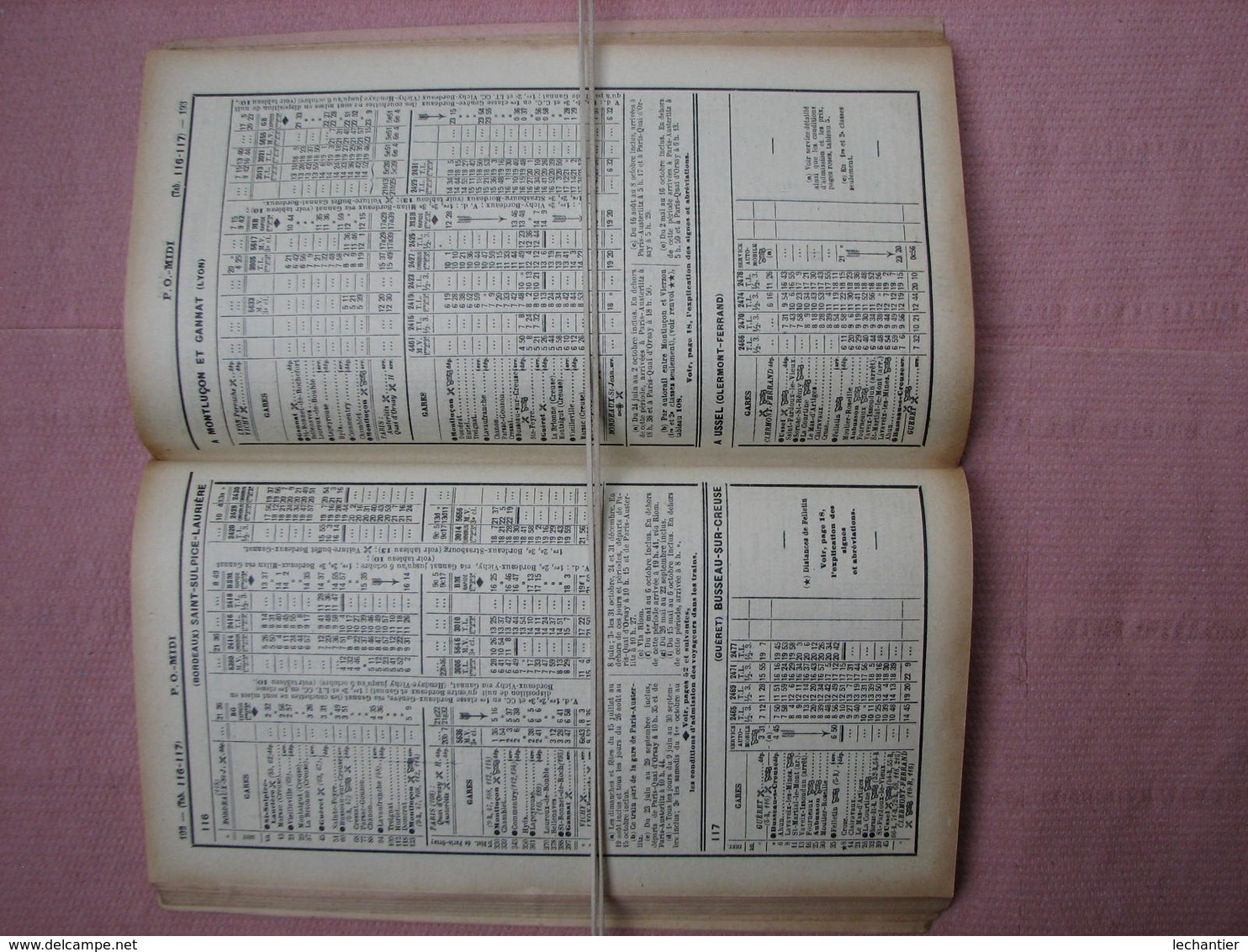 Guide Des CHEMINS De FER  ORLEANS Et Du MIDI été 1934  272 Pages 125X220  TBE - Railway