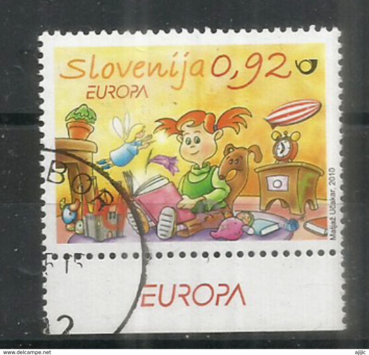 SLOVENIE. Europa 2010, Livres Pour Enfants, Timbre Oblitéré, 1 ère Qualité - 2010