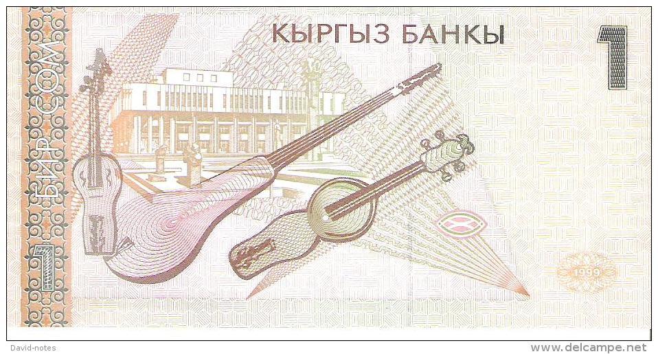 Kyrgyzstan - Pick 15 - 1 Som 1999 - Unc - Kirghizistan