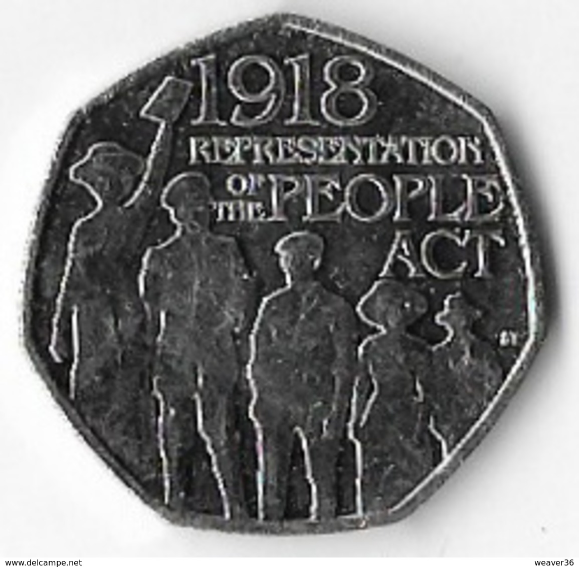 United Kingdom 2018 50p Representation Of The People Act (B) [C229/1D] - 50 Pence