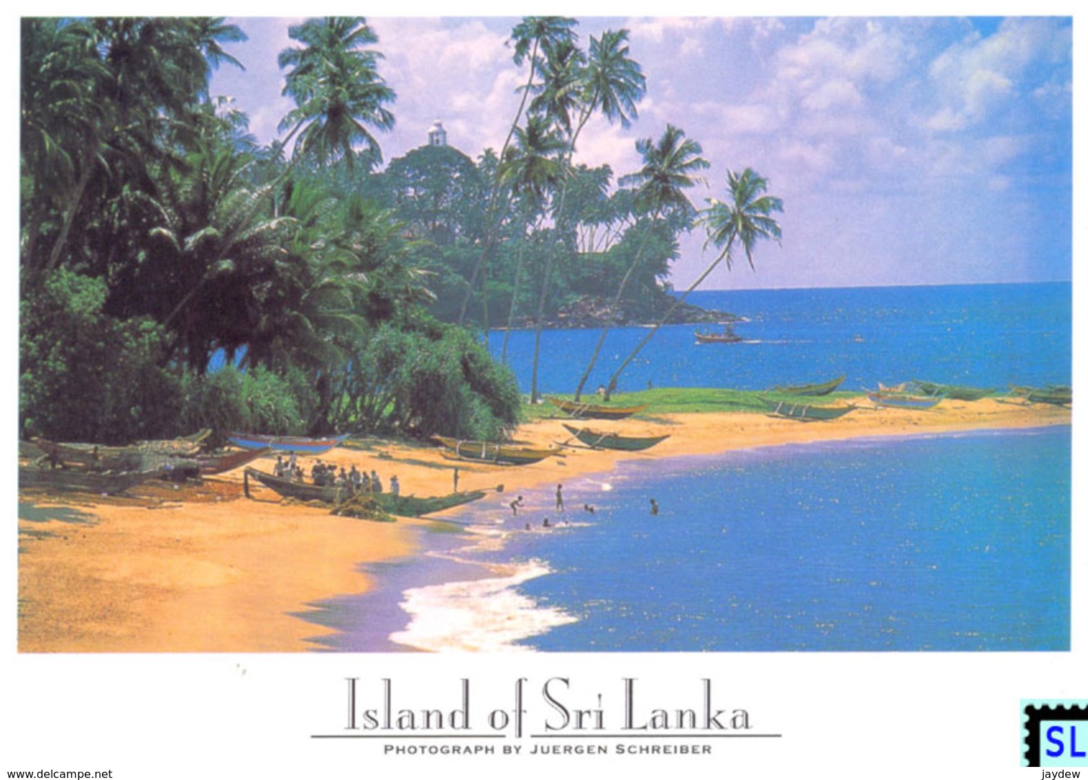 Sri Lanka Postcards, South West Coast, Beach, Boats, People, Postcrossing - Sri Lanka (Ceylon)