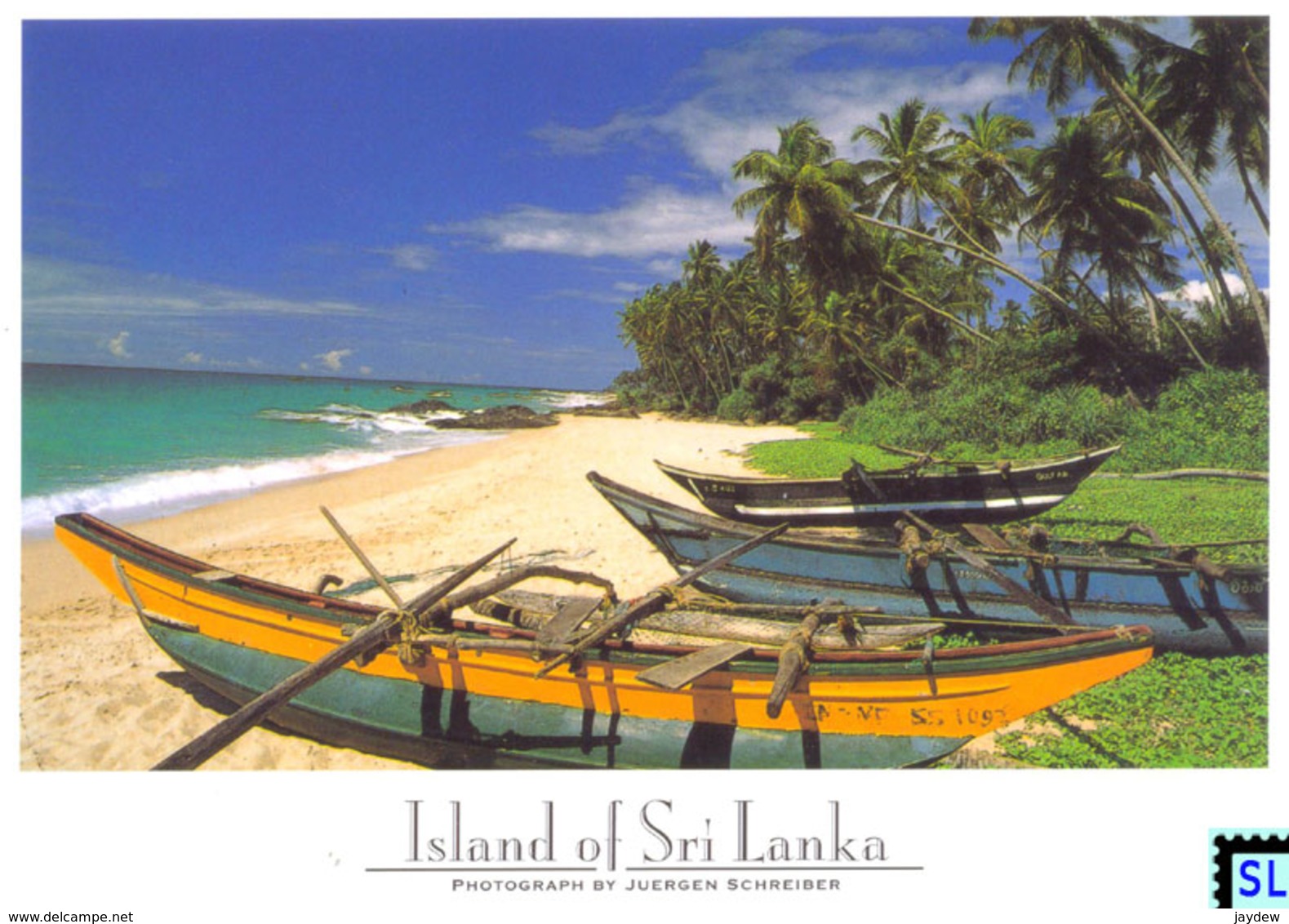 Sri Lanka Postcards, South West Beach, Boats, Postcrossing - Sri Lanka (Ceylon)