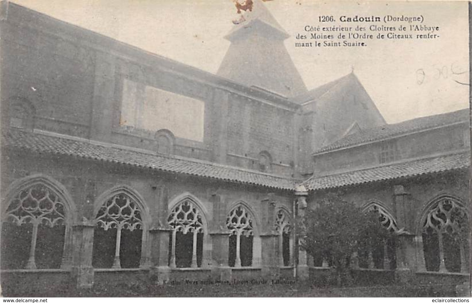 Cadouin       24       Vue Générale 1 CP Et 3 Cartes De L'Abbaye (voir Scan) - Autres & Non Classés