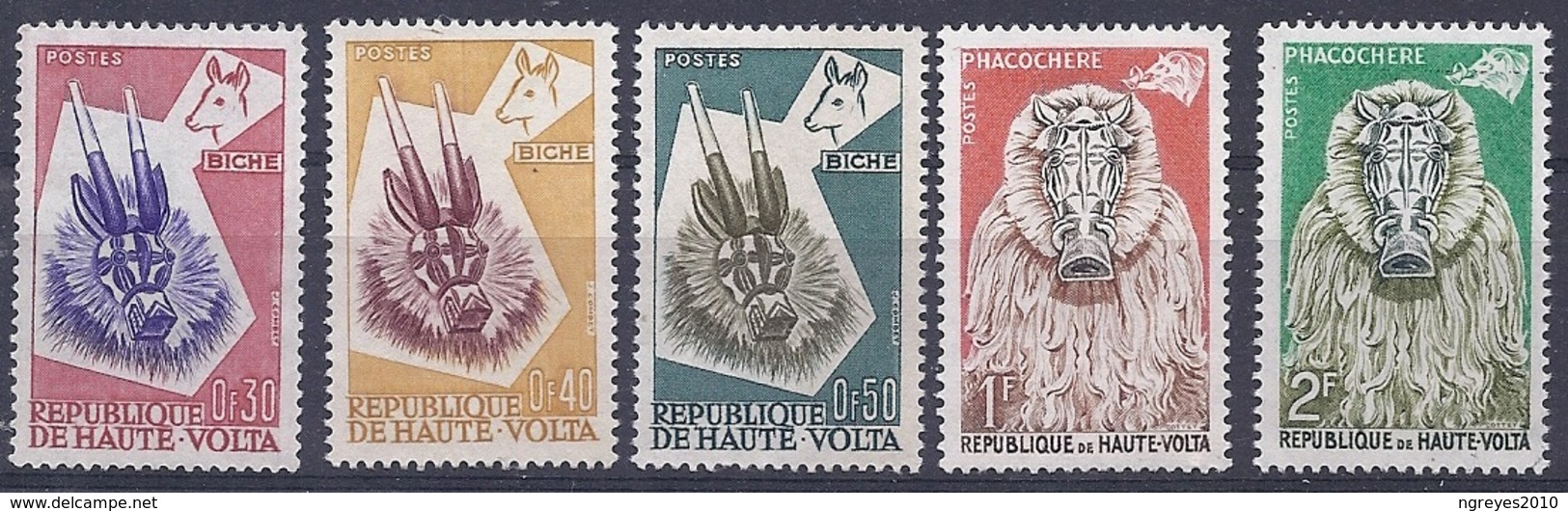 180031144  HAUTE  VOLTA  YVERT  Nº   71/5  MH/MNH - Alto Volta (1958-1984)