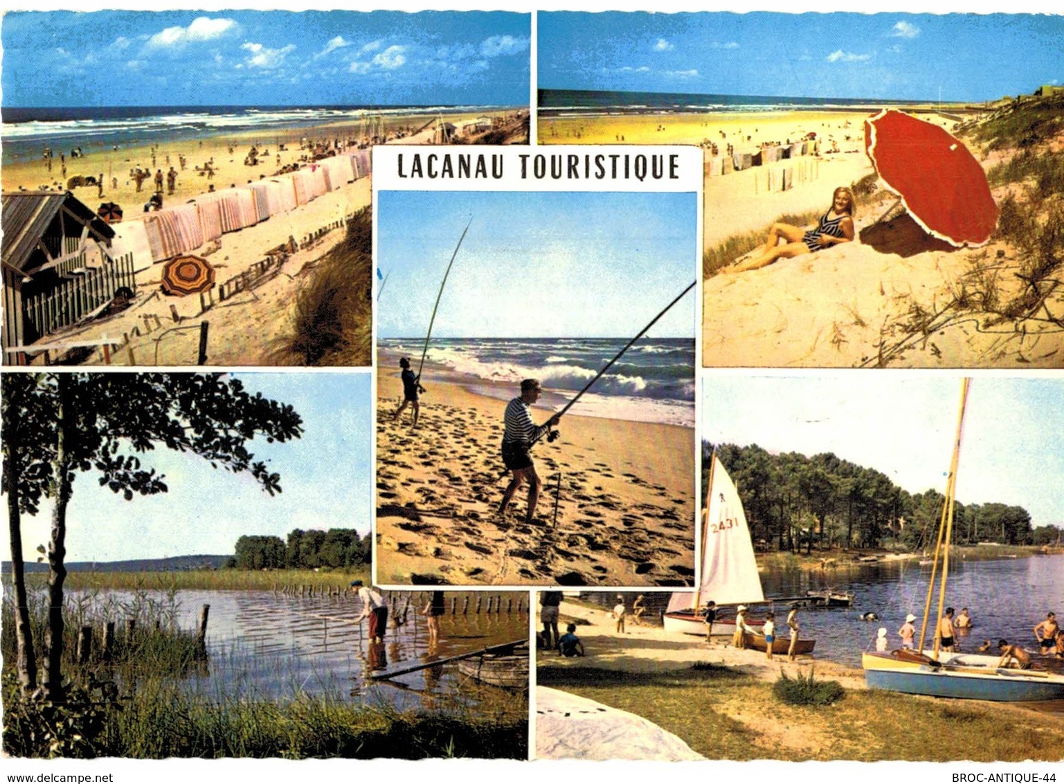 LOT N°930 - LOT DE + 50 CARTES DE LACANAU-OCEAN - BEAUCOUP DE MULTIVUES