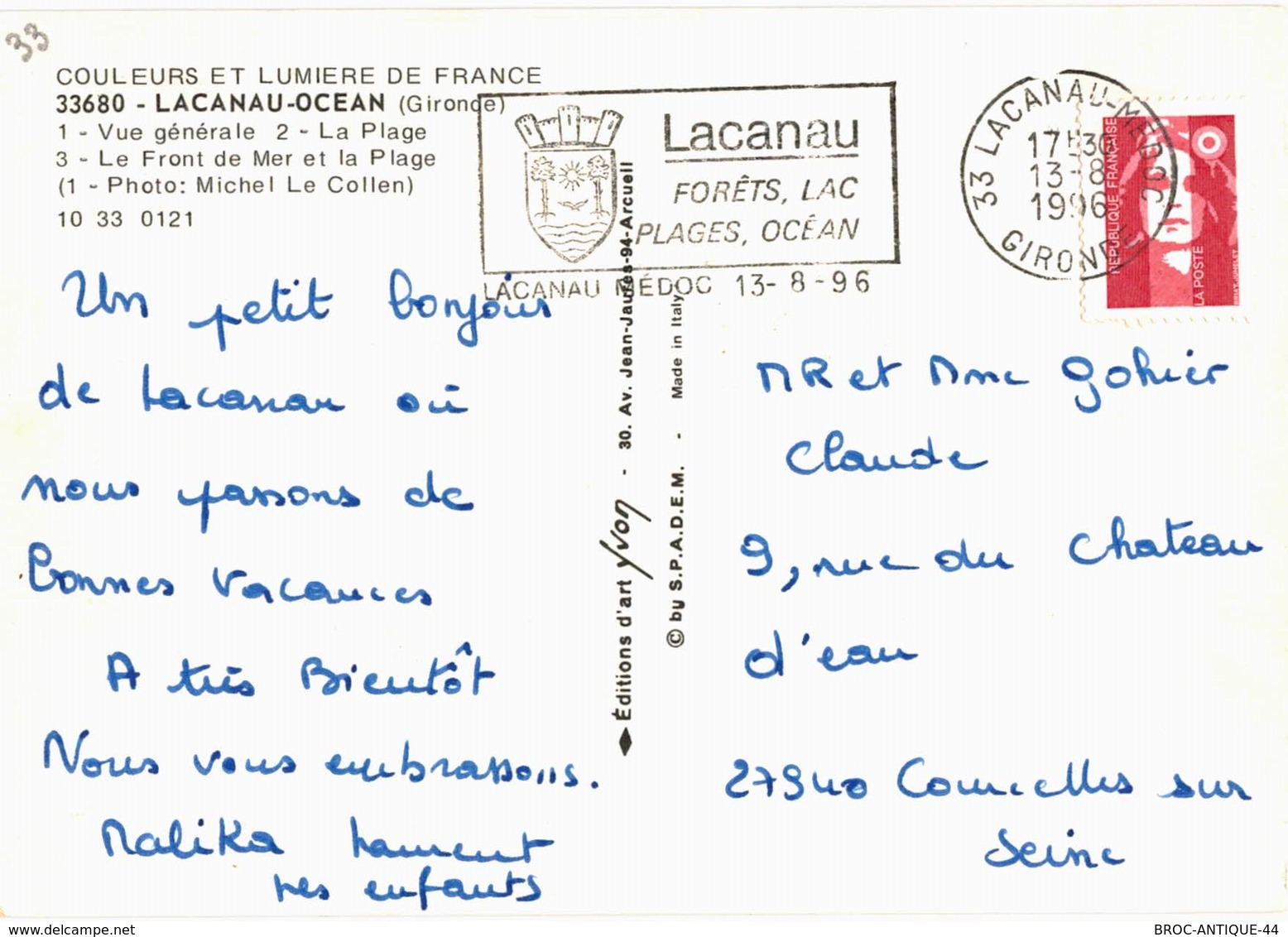 LOT N°930 - LOT DE + 50 CARTES DE LACANAU-OCEAN - BEAUCOUP DE MULTIVUES