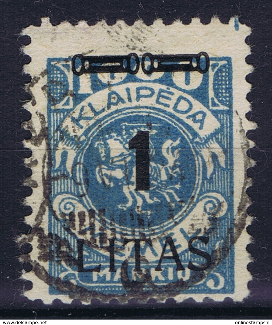 Deutsches Reich:  Memel  M 182 Obl./Gestempelt/used  1923 - Memelgebiet 1923