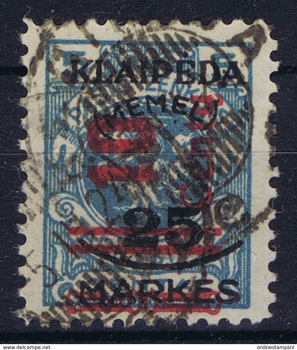 Deutsches Reich:  Memel  M 230 Obl./Gestempelt/used  1923 - Memelland 1923