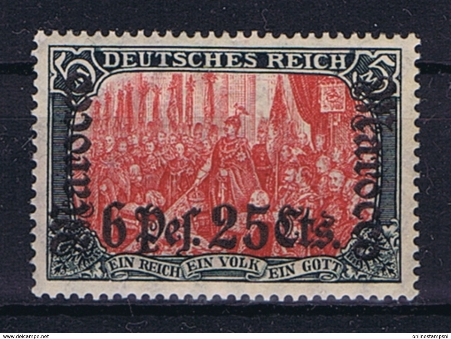 Deutsches Reich:  Marokko Mi 45 MH/* Flz/ Charniere - Marocco (uffici)