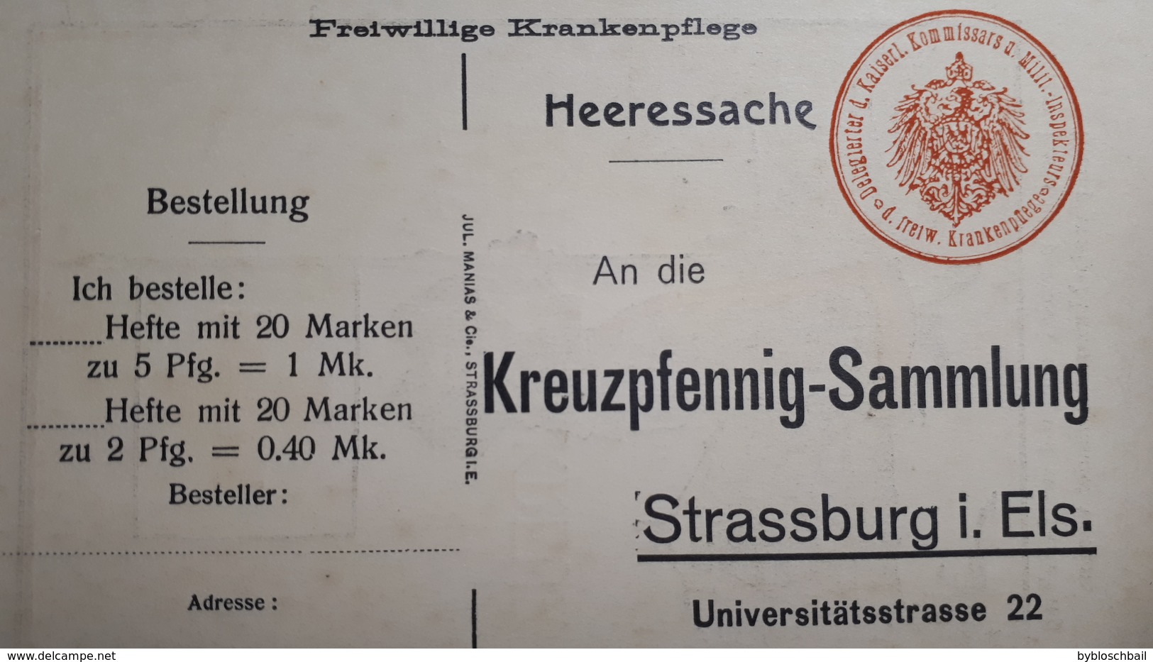 CPA Affaires Militaires Heeressache Strassburg Strasbourg Das Rote Kreuz Kreuz Pfennig Sammlung Krankenpflege Infirmiere - Red Cross