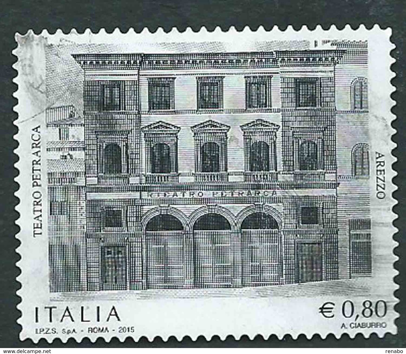 Italia 2015; Teatro Petrarca Arezzo, Patrimonio Artistico. - 2011-20: Oblitérés