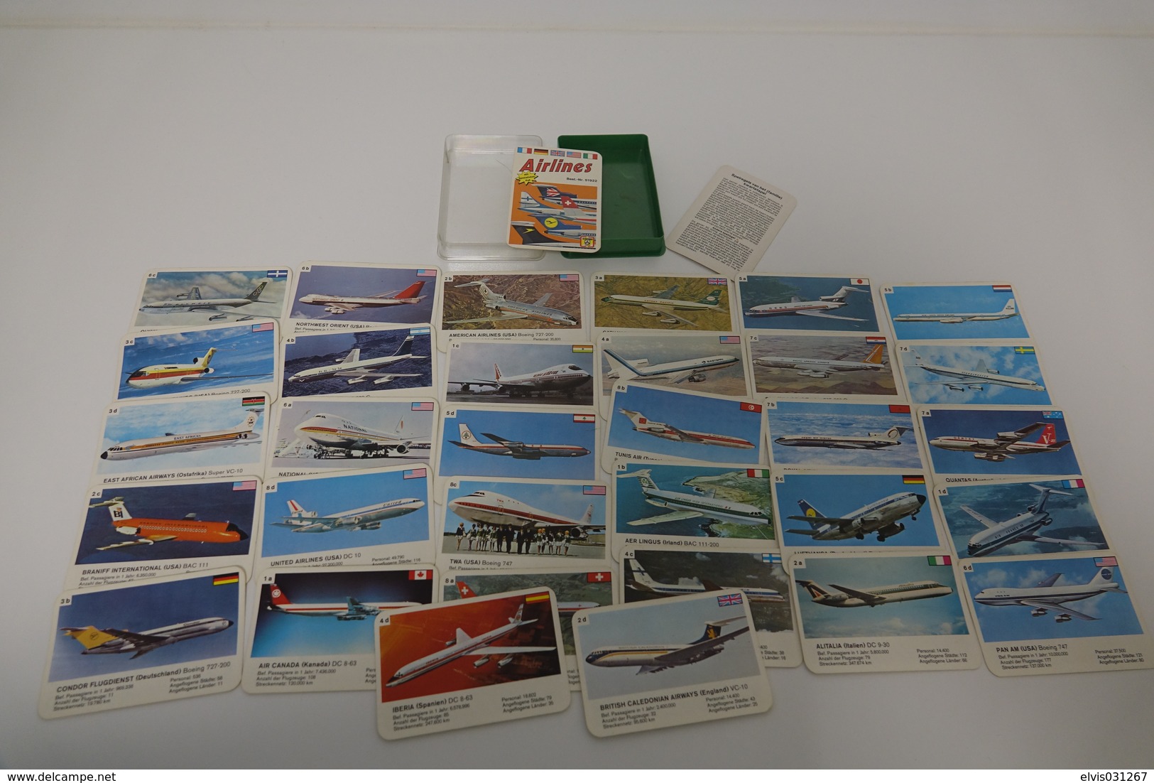 Speelkaarten - Kwartet, Airlines, Nr 51922, FX Schmid, *** - - Cartes à Jouer Classiques