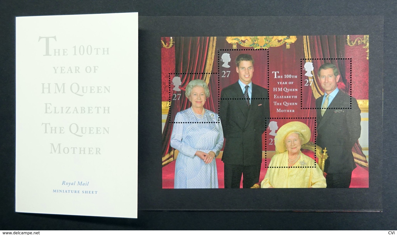 GB QEII 2000 SG.M04 Queen Mother's 100th Birthday Presentation Pack Mint Never Hinged (MNH). - Presentation Packs