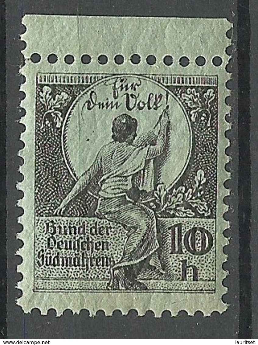 DEUTSCHLAND Bund Der Deutschen Südmährens Spendemarke MNH - Vignetten (Erinnophilie)