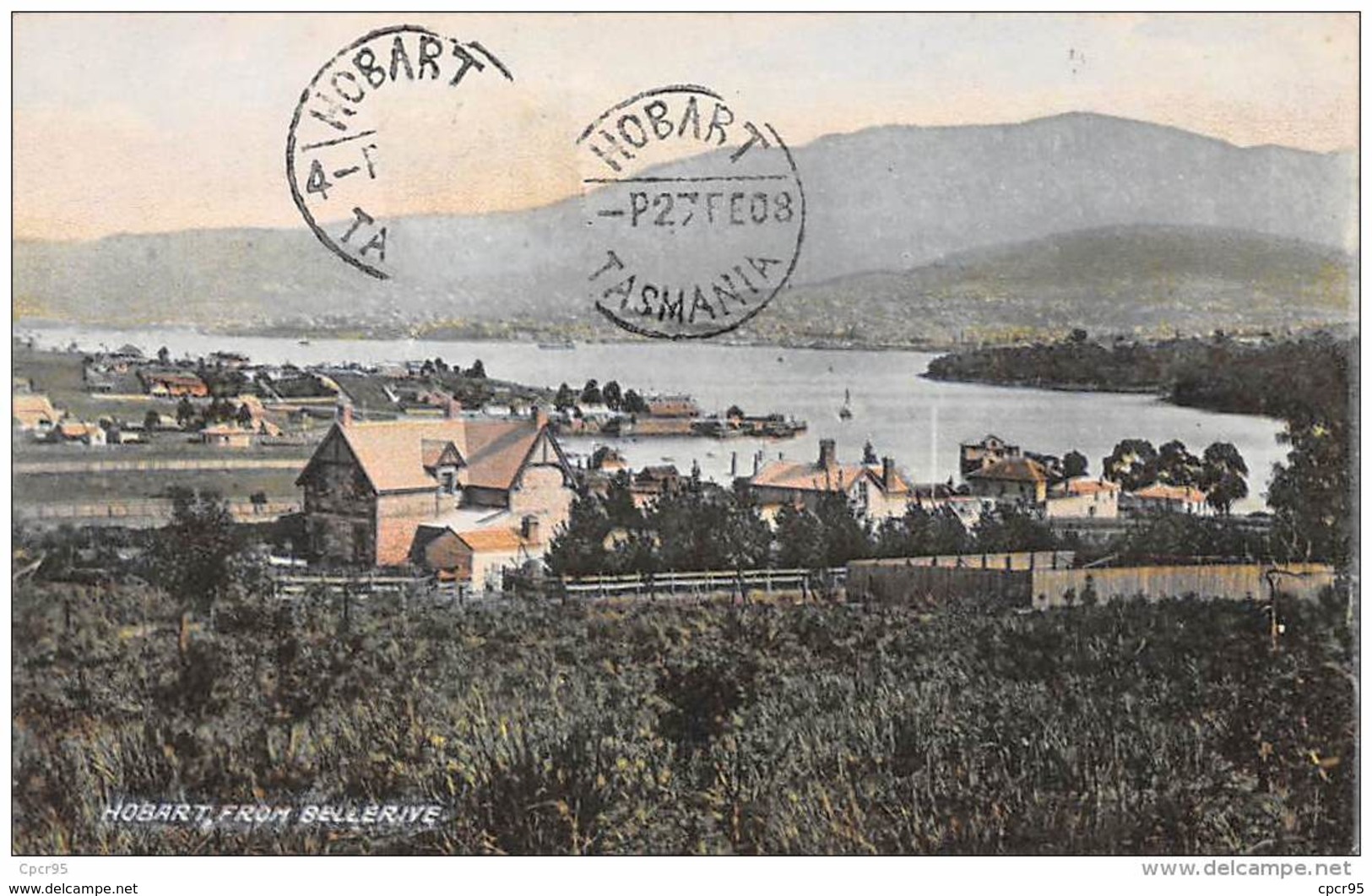 Oceanie . N° 45224 . Australie . Tasmania . Hobart.from Bellerive - Hobart