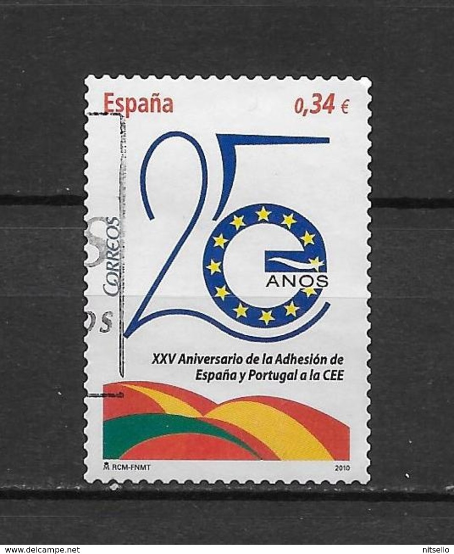 LOTE 1826  ///   (C020) ESPAÑA  2010 - 25 Ans D'adhésion à La CEE ( Mi 4516 - YT 4221 ) - Gebraucht