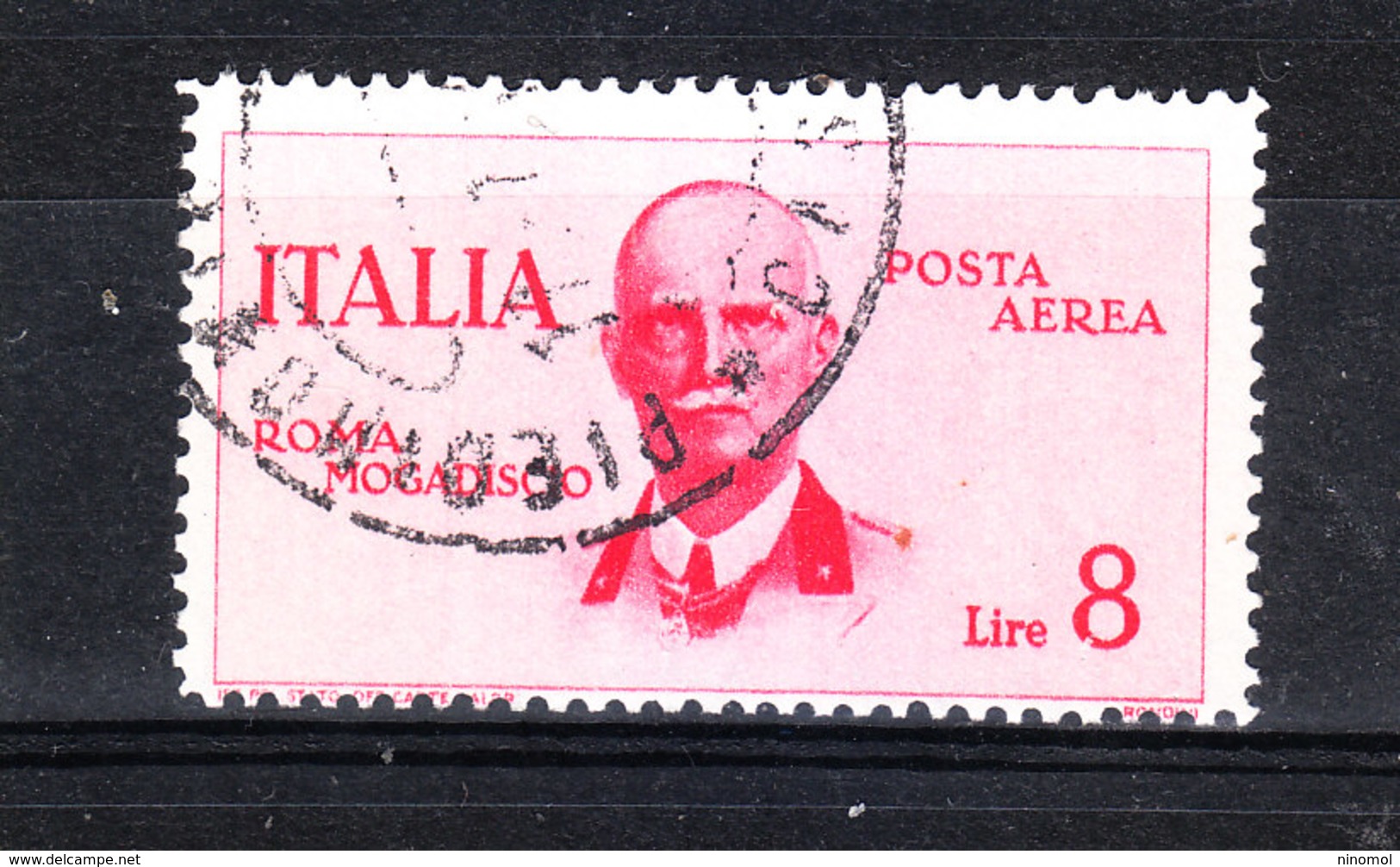 Italia   -   1934.  Volo Roma Mogadiscio 8£. Viaggiato, Molto Bello - Airmail