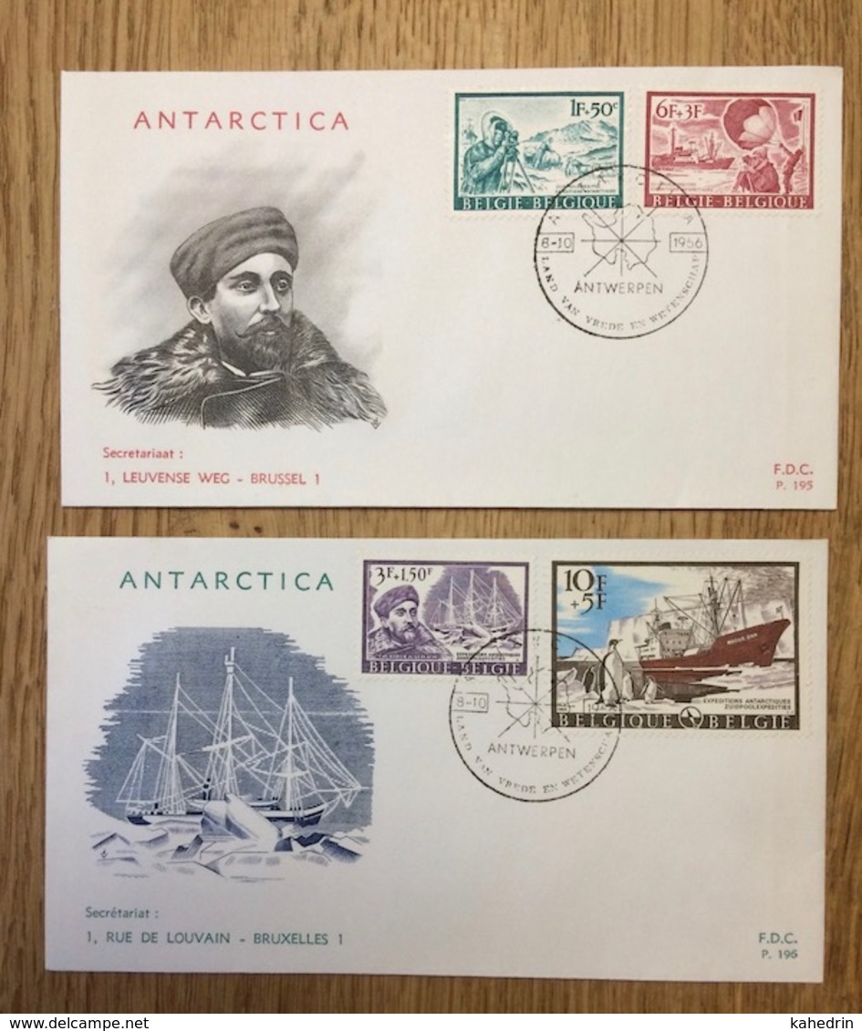 Belgium Belgique België 1966, FDC Antarctica MS Magga Dan Adrien De Gerlache - 1961-1970