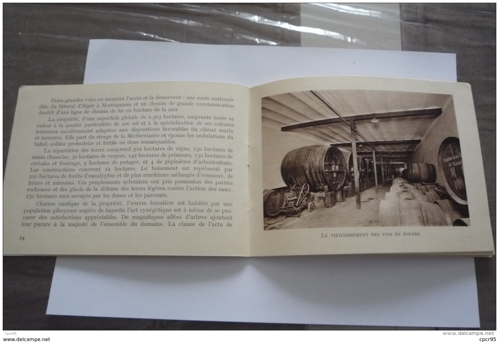 Publicité. N° 34023.vin Vignoble.domaine De La Trappe Staoueli Alger.livre Avec Textes Et Photo.35 Pages.13x18cm - Alcoholes