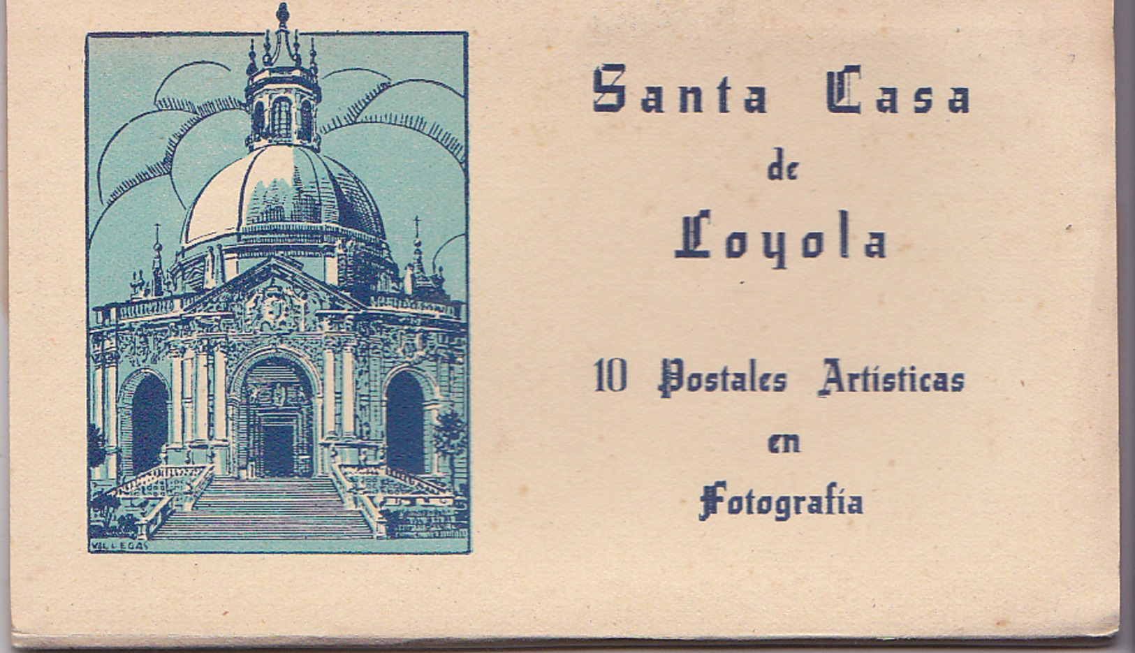 Carnet Complet 10 Postales Santa Casa De Loyola - Guipúzcoa (San Sebastián)