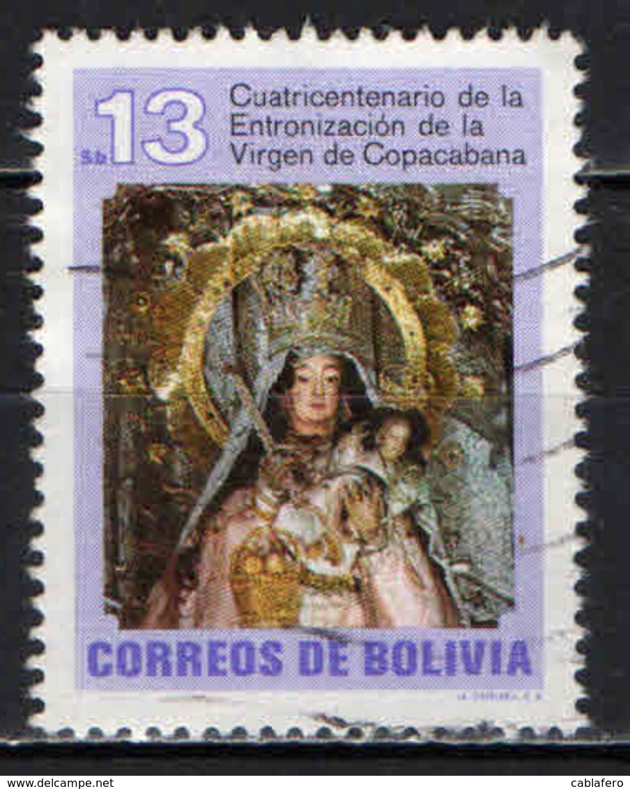 BOLIVIA - 1982 - MADONNA DI COPACABANA - USATO - Bolivie