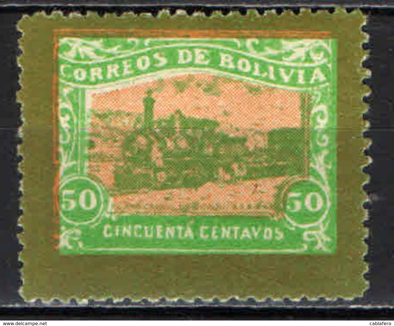 BOLIVIA - 1915 - FERROVIA DA GUIQUI A LA PAZ - MNH - Bolivia