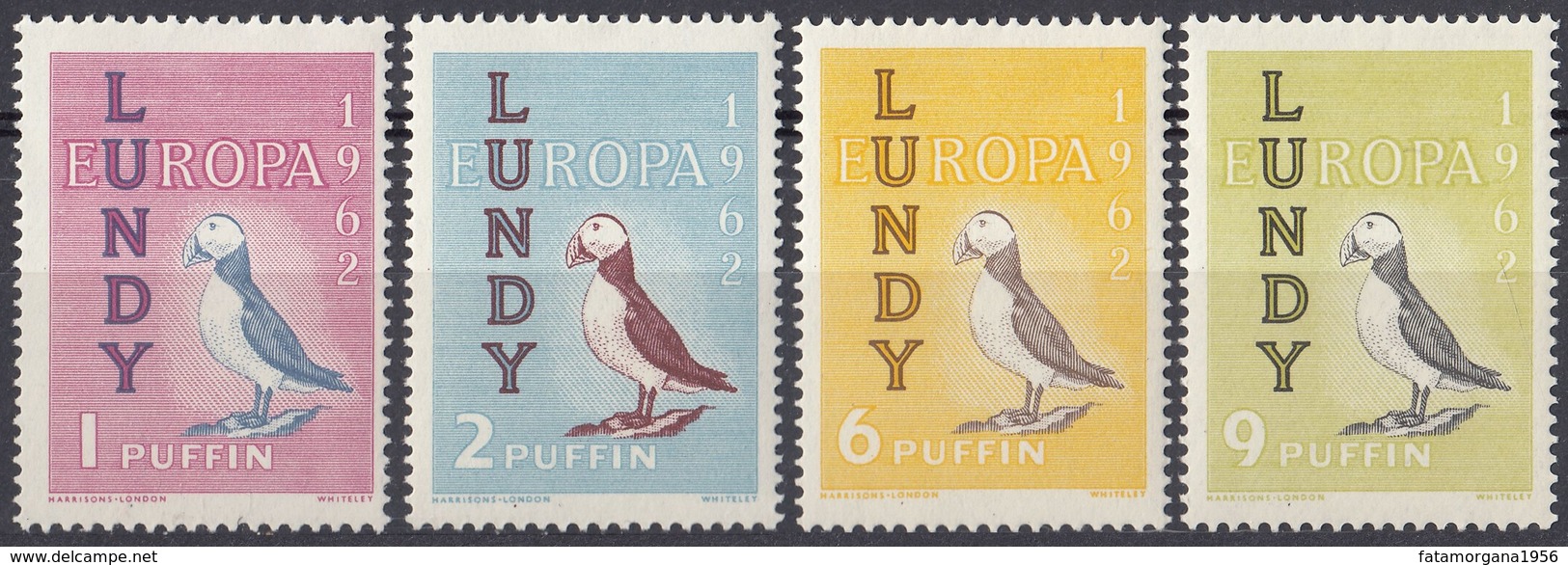 LUNDY - Serie Di 4 Valori Nuovi MNH - Europa 1962. - Ortsausgaben