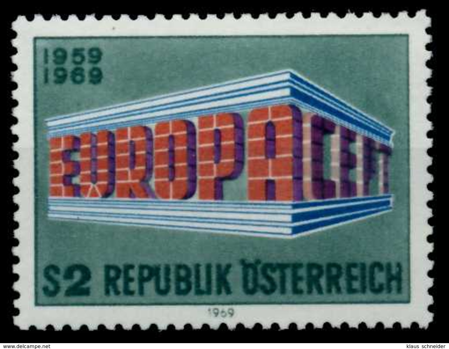 ÖSTERREICH 1969 Nr 1291 Postfrisch S58F76A - Ungebraucht