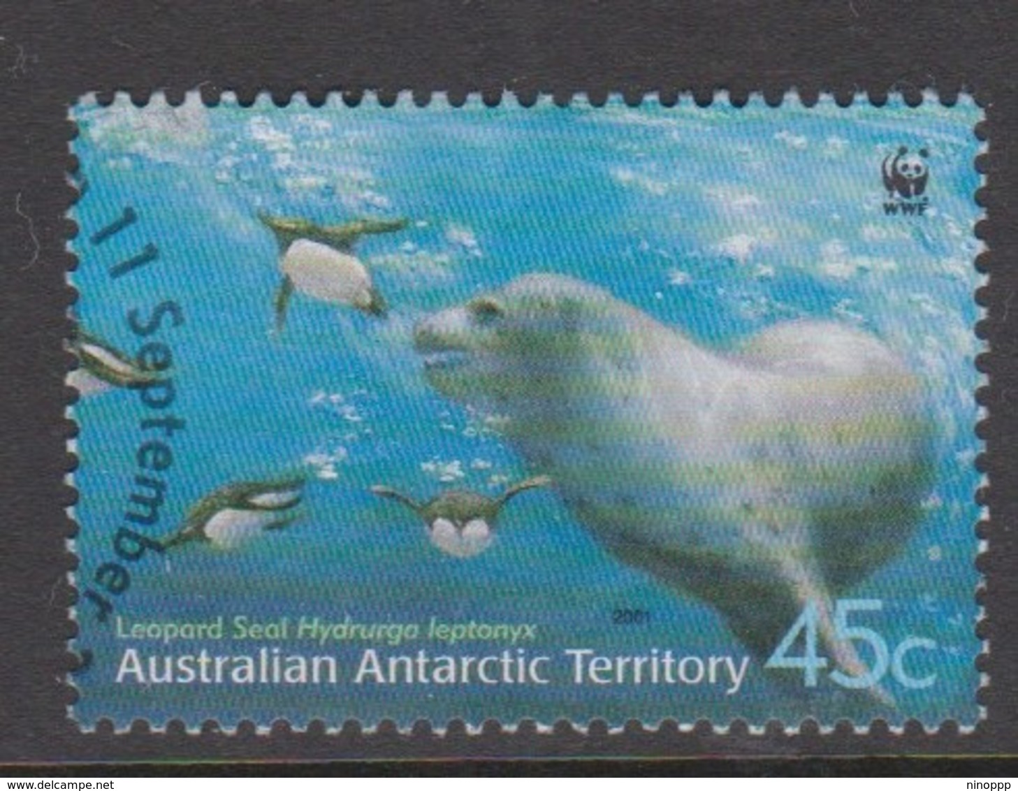 Australian Antarctic S 146 2001 Leopard Seals 45c Adult Underwater,used, - Used Stamps