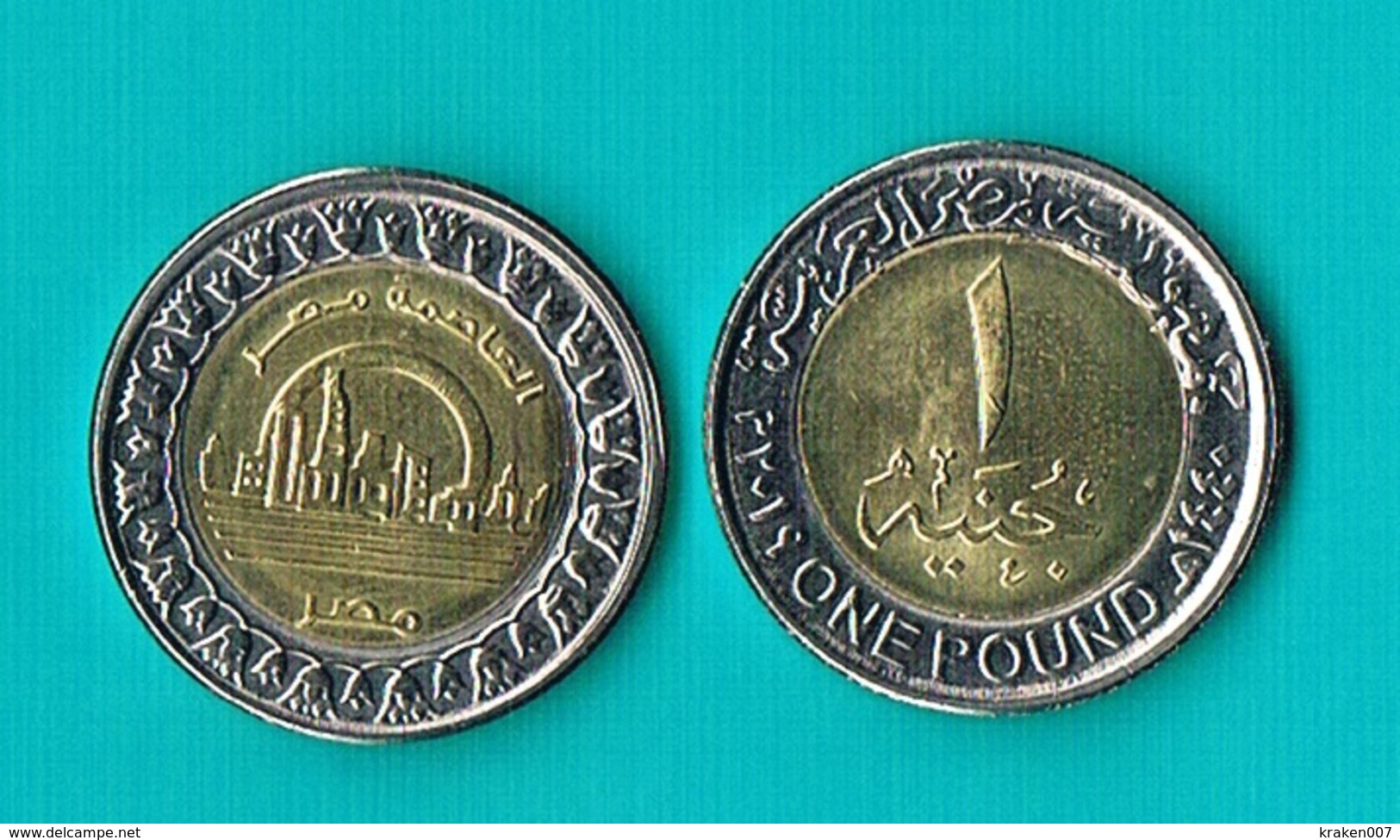 Egypt 1 Pound 2019 - Bimetal (2) - Egitto