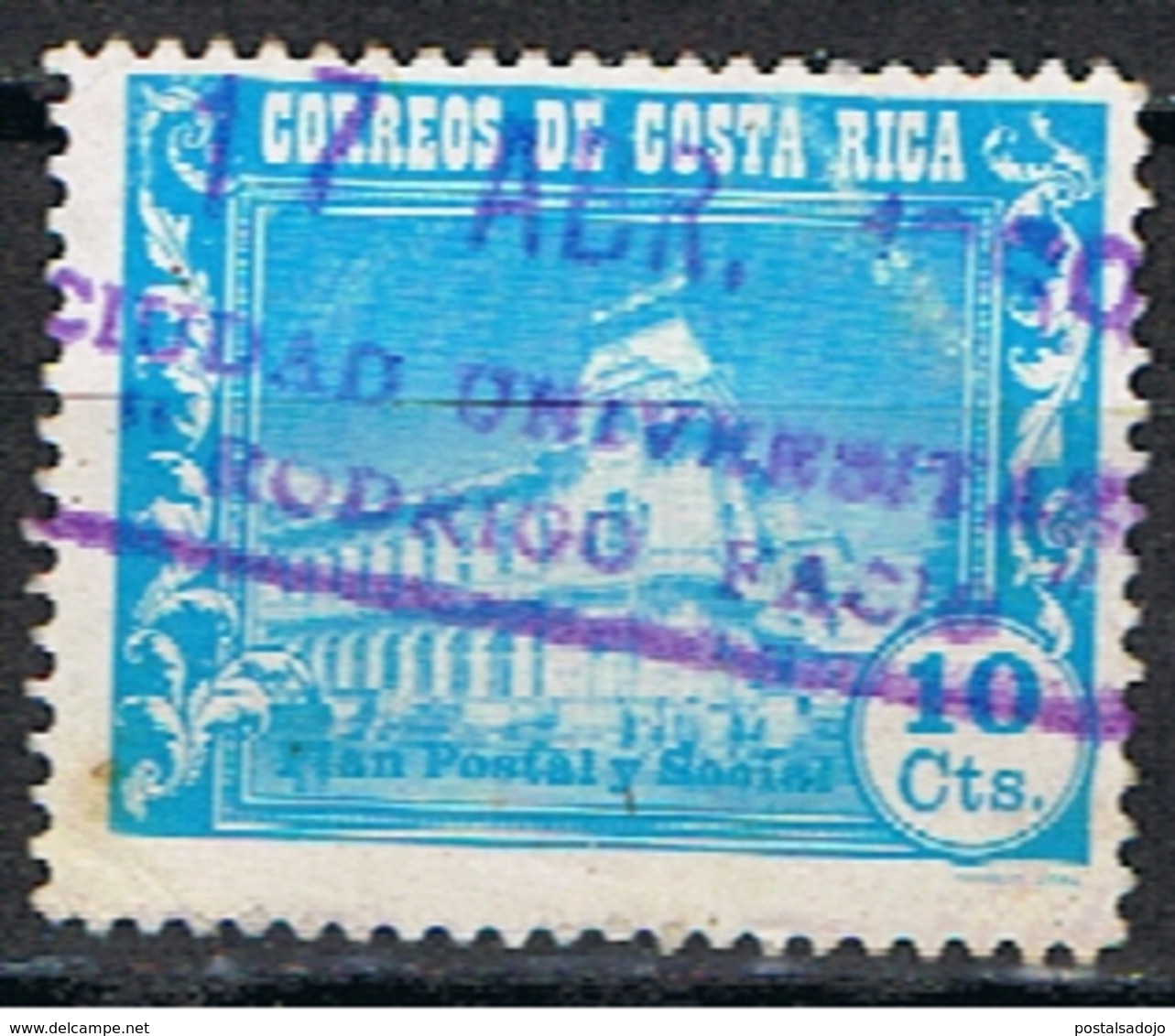 COSTA RICA COS 40 //  YVERT 287 //  1967 - Costa Rica