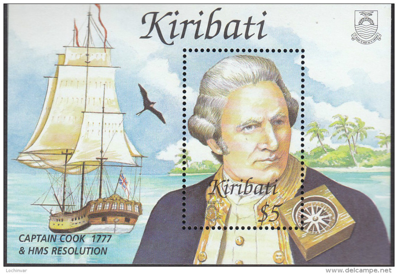 KIRIBATI, 2002 CAPT COOK MINISHEET MNH - Kiribati (1979-...)