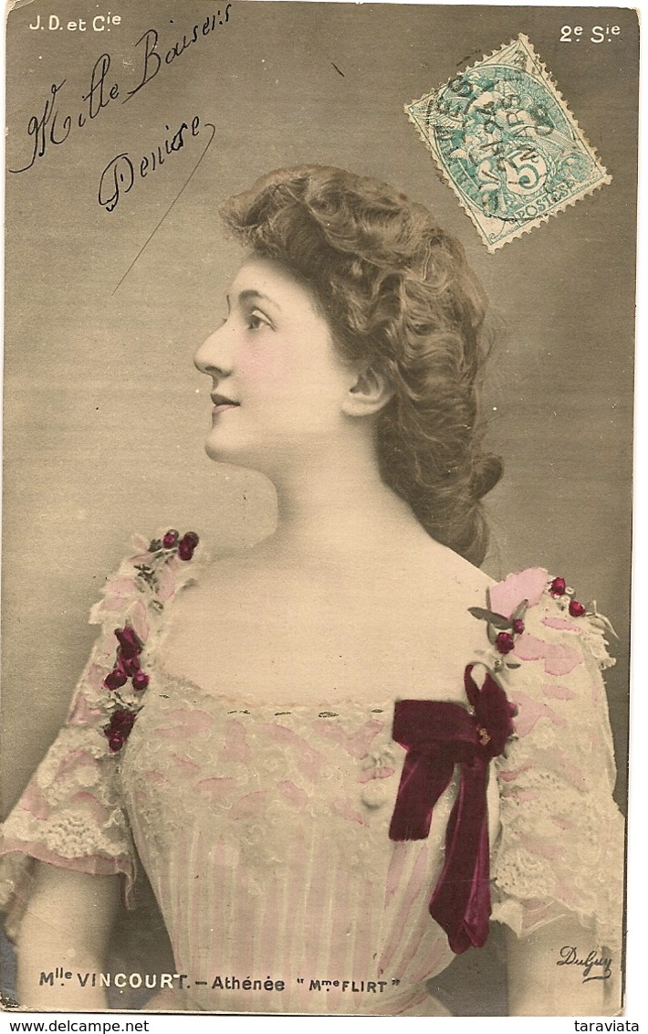 Renée VINCOURT Athénée "Mme FLIRT" Comédienne Artiste Femme - Künstler