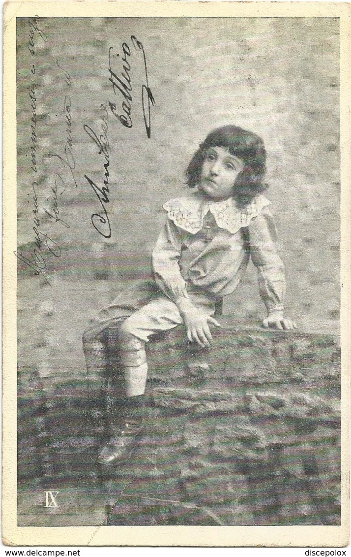 W836 Bambini - Enfants - Children - Kinder - Nino / Viaggiata 1904 Timbro Annullo San Martino Valle Caudina E Neviano - Storia Postale