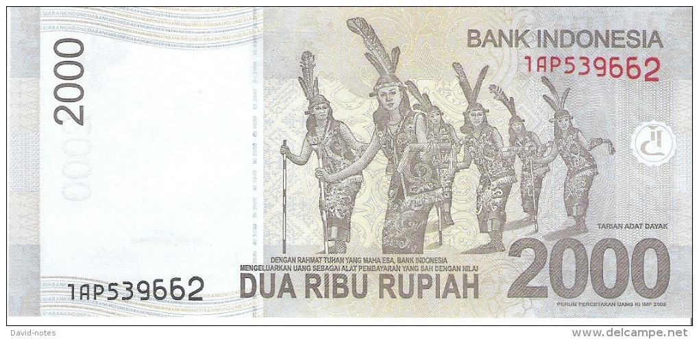 Indonesia - Pick 148 - 2000 Rupiah 2009 - Unc - Indonesia