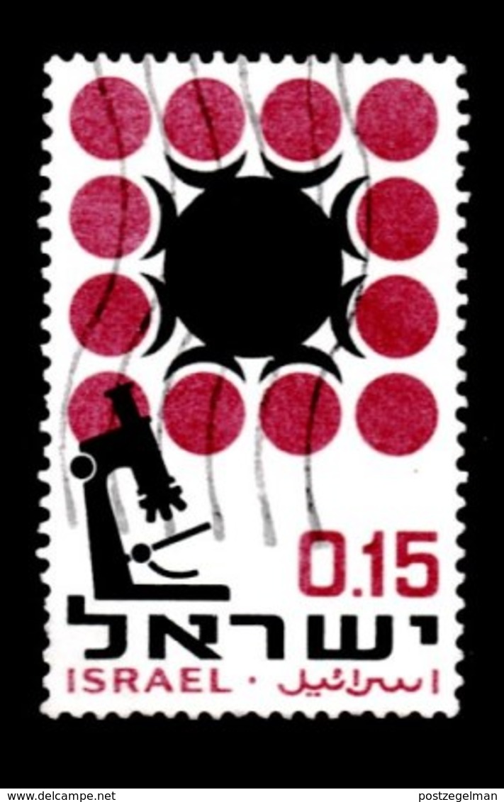 ISRAEL, 1966, Used Stamp(s) Without Tab, Cancer, SG Number 352, Scan Number 17376 - Gebraucht (ohne Tabs)