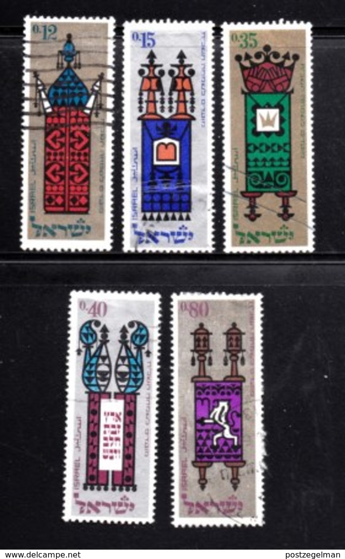ISRAEL, 1967, Used Stamp(s) Without Tab, New Year Scrolls, SG Number 364-368, Scan Number 17380 - Used Stamps (without Tabs)