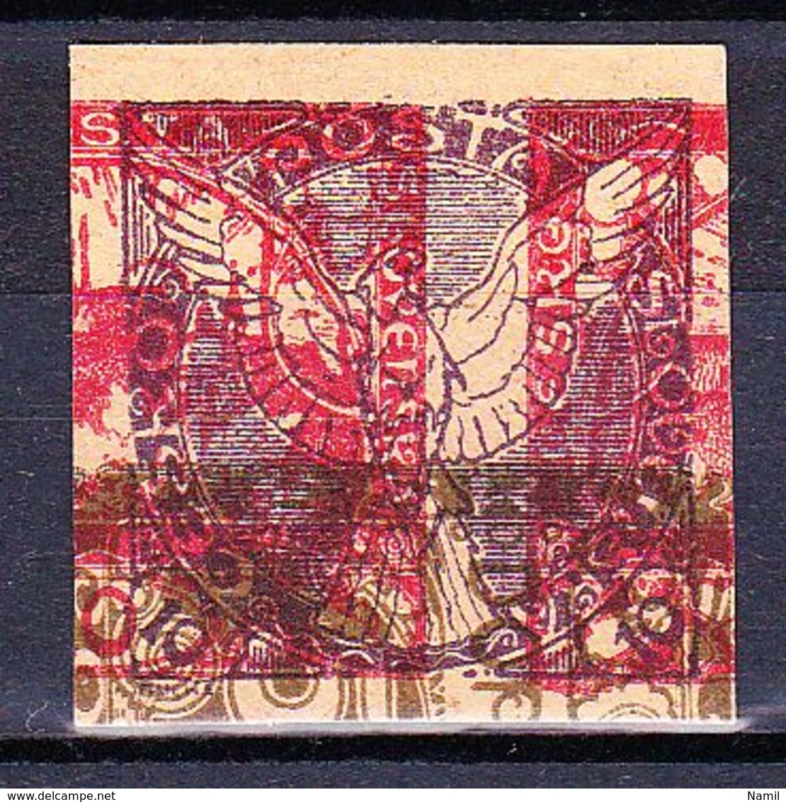 (*) Tchécoslovaquie 1919 Mi 15 Nach 3 (Yv TPJ 4  Sur 5), - Proofs & Reprints