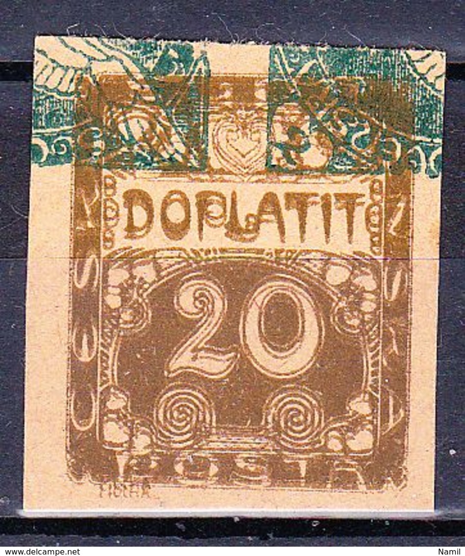 (*) Tchécoslovaquie 1919 Mi D 4 Nach 13 (Yv TT 4 Sur TPJ 1), - Proofs & Reprints