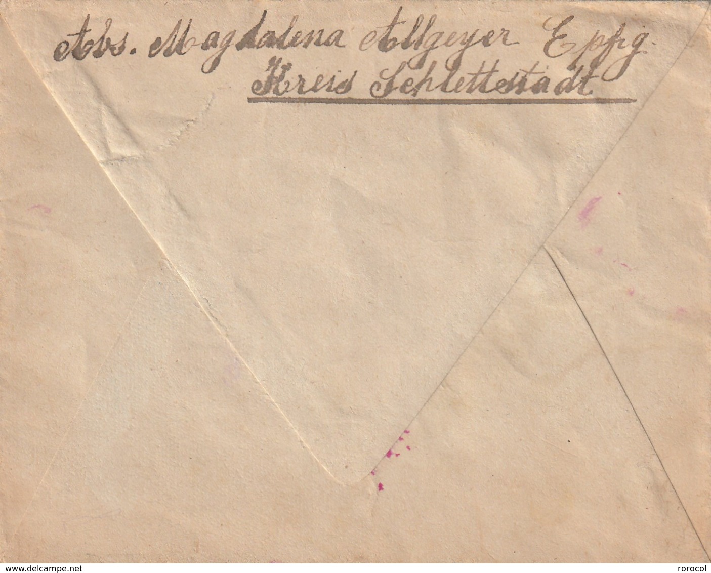 BRIEF EPFIG Elsass 1918 FELDPOST Geprüft Und Zu Beferdörung - Briefe U. Dokumente