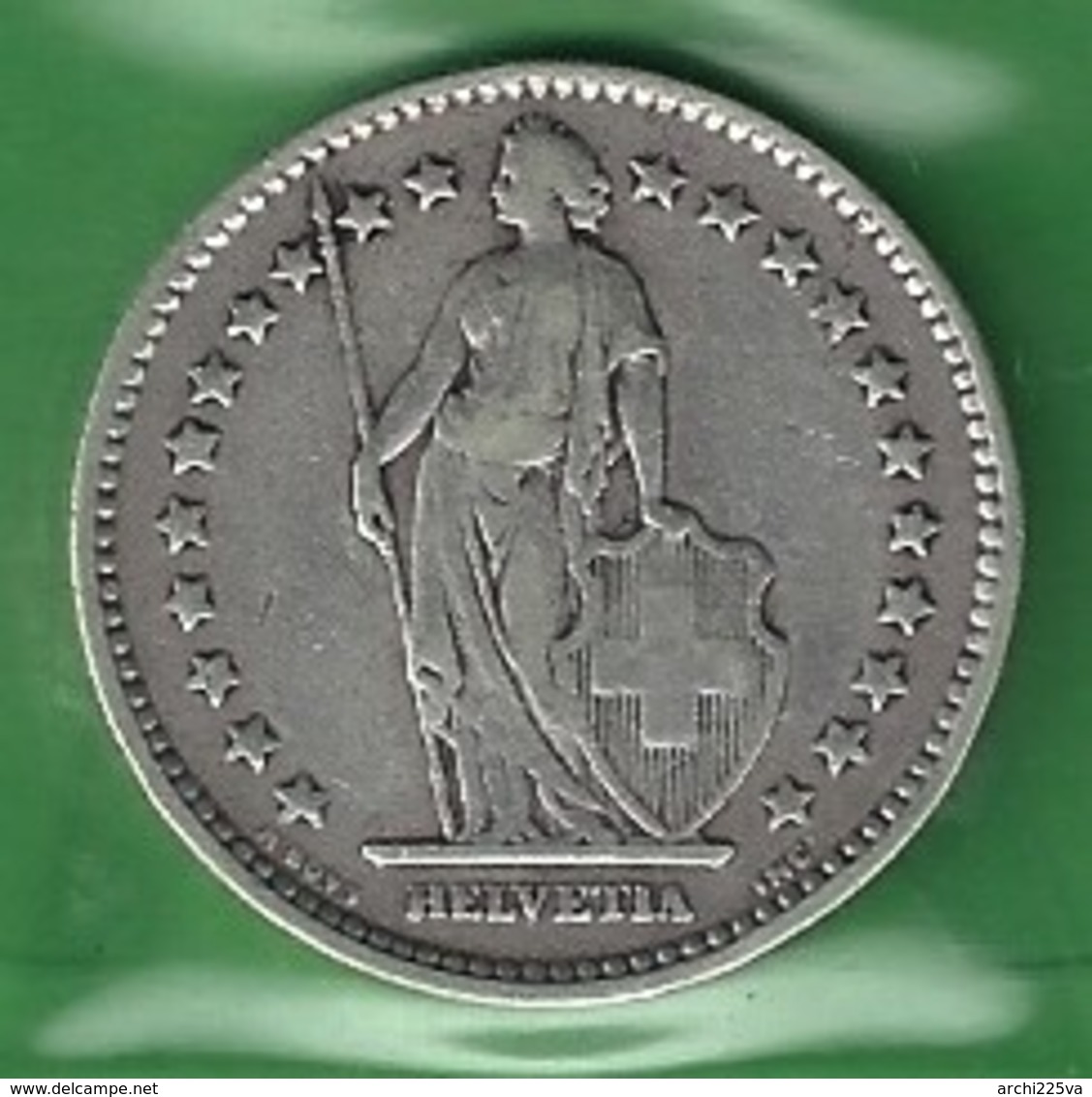 SVIZZERA 1920 - Helvetia - 2 Fr / CHF - B / BB  - Argento / Argent / Silver - Confezione In Bustina - Altri & Non Classificati