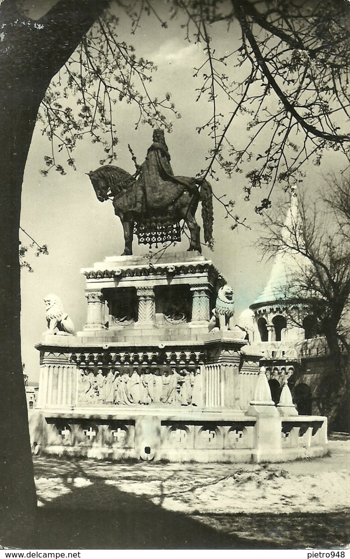 Budapest (Hungary, Ungheria) Halaszbastya Reszlet A Szent Istvan Szborral, Monumento Nel Castello Di Buda - Ungheria