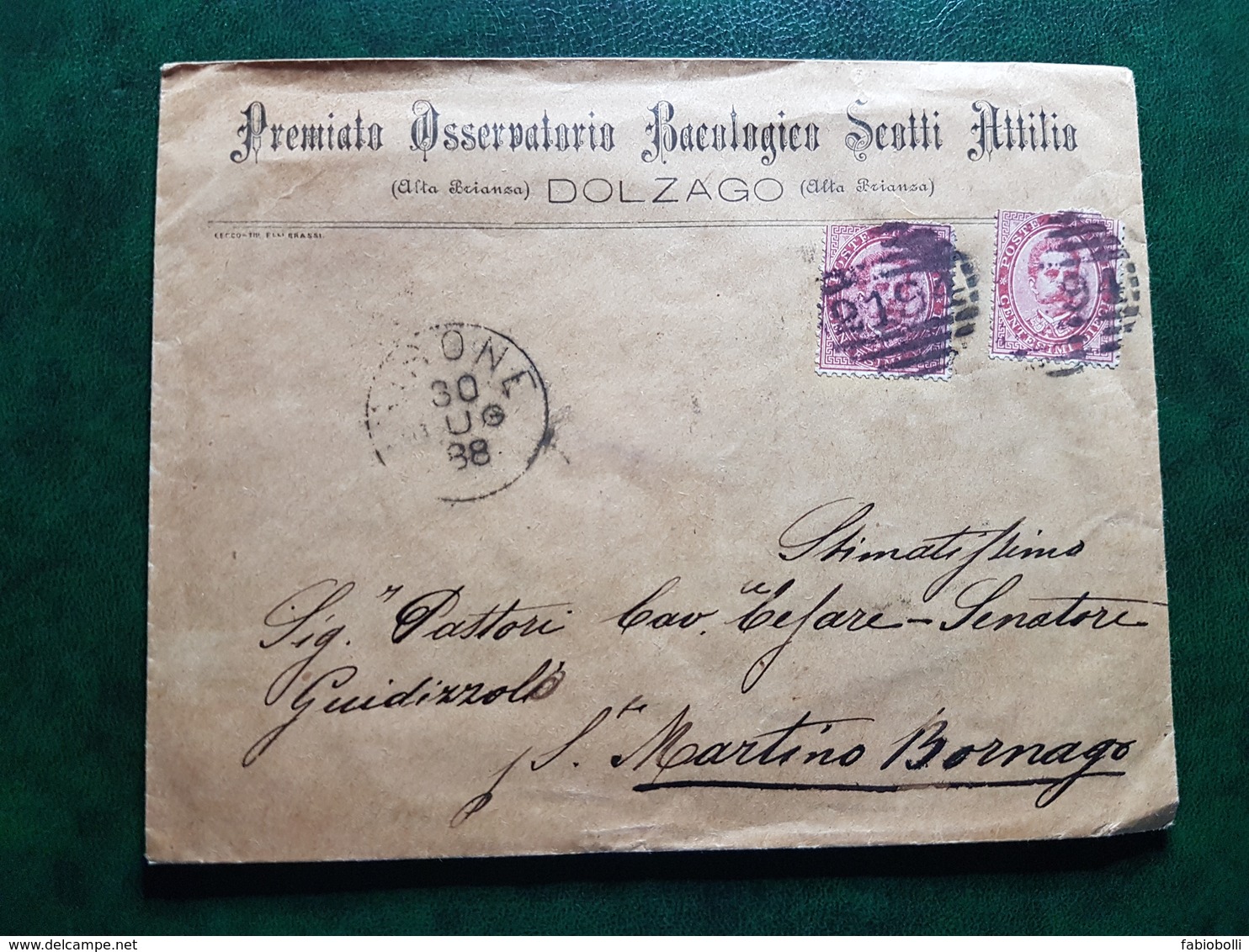 (15463) STORIA POSTALE ITALIA 1888 - Poststempel