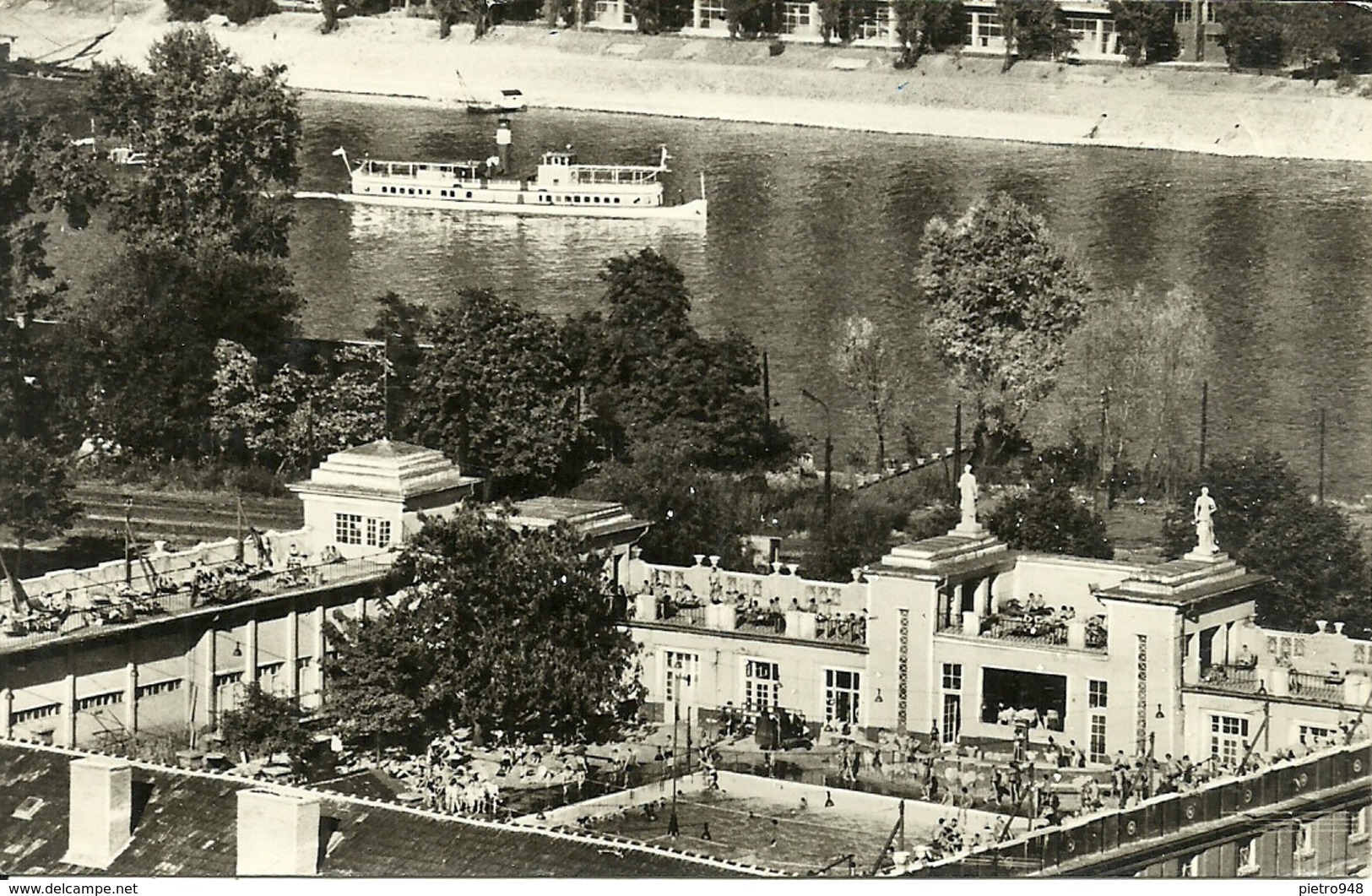 Budapest (Hungary, Ungheria) Csaszar Furdo, Palazzo (Hotel) Csaszar Piscina, Csaszar Palace (Hotel) Swimming Pool - Ungheria