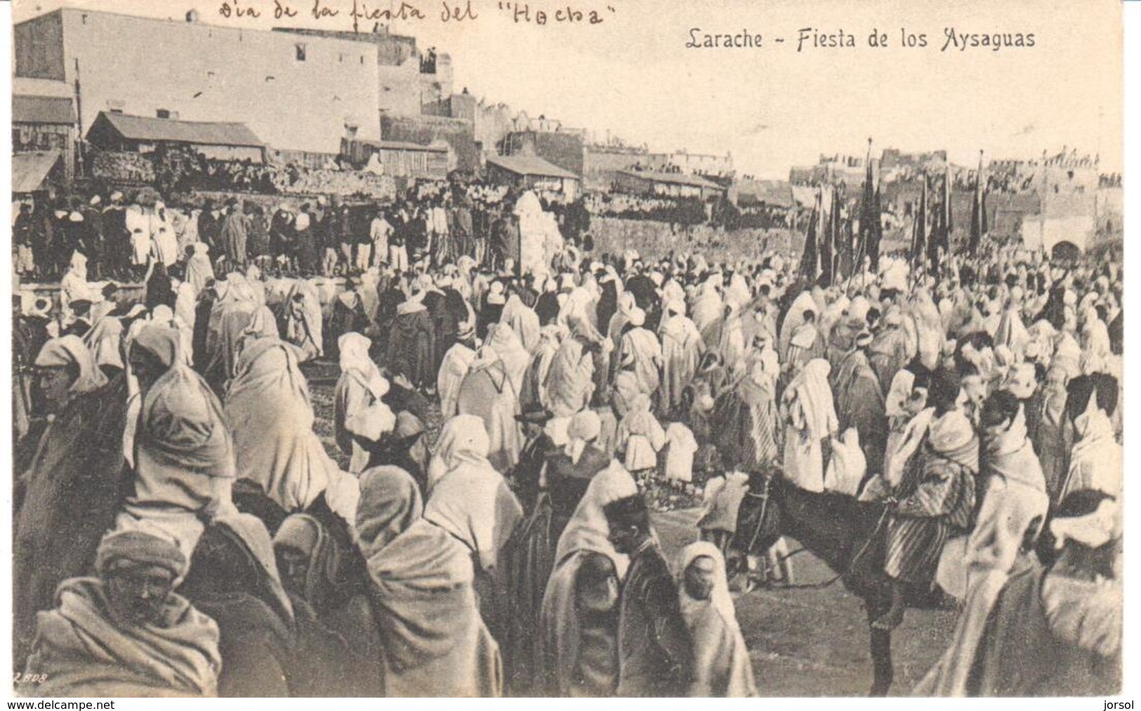 POSTAL   LARACHE  -MARRUECOS  -FIESTA DE LOS 'AYSAGUAS - Otros & Sin Clasificación